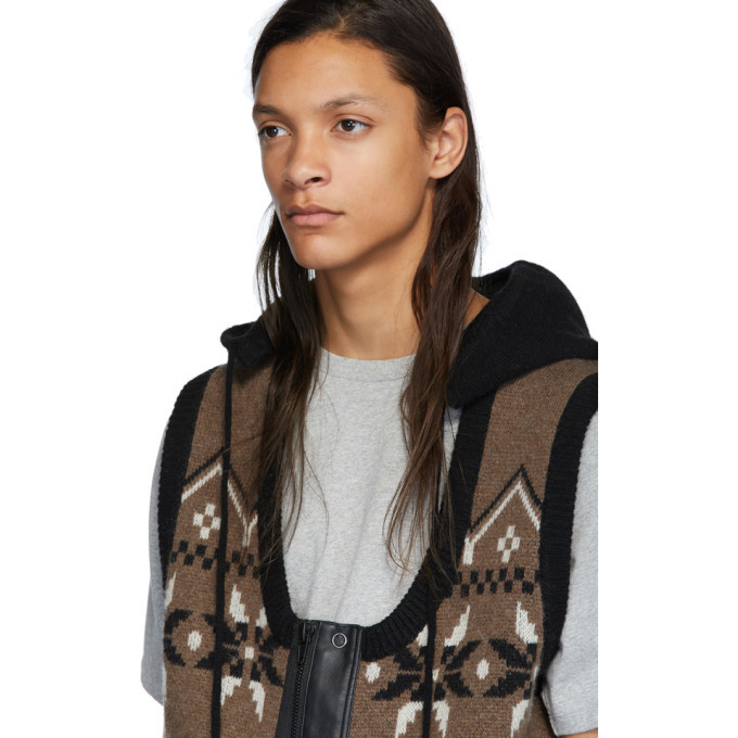 GR-Uniforma Brown Hoodie Vest