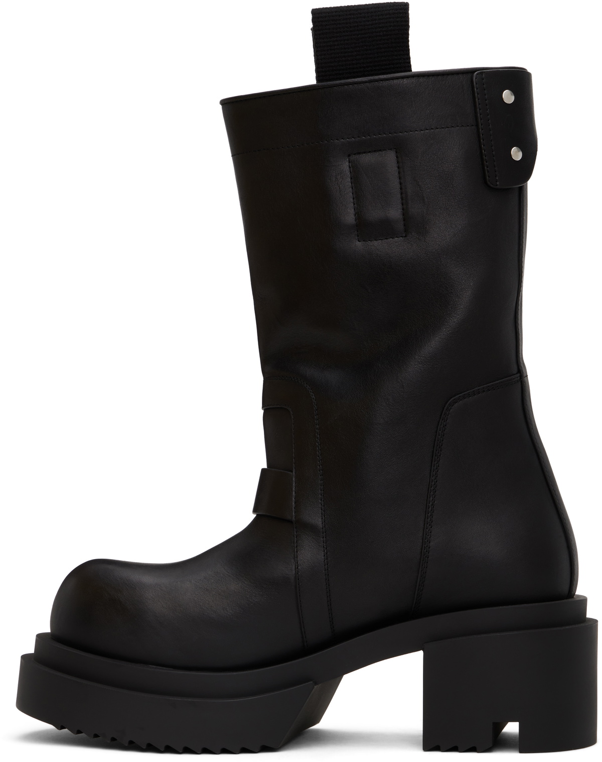 Rick Owens Black Porterville Pull On Bogun Boots Rick Owens