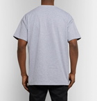 Raf Simons - Printed Mélange Cotton-Jersey T-Shirt - Men - Gray
