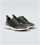 Loro Piana - Modular Walk suede and leather sneakers