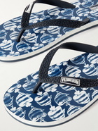 Vilebrequin - Printed Rubber Flip Flops - Blue