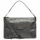 Balenciaga Men's Le City Moto Medium Bag in Volcanic Rock 