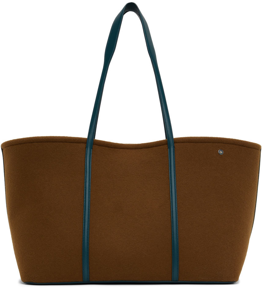 Loro Piana Brown Small Carry Everything Bag Loro Piana