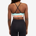 P.E Nation Women's Overland Sports Bra in Aqua