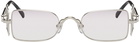 Matsuda SSENSE Exclusive Silver 10611H Sunglasses