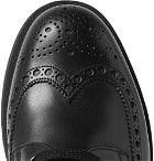 Valentino - Lug-Soled Leather Brogues - Men - Black