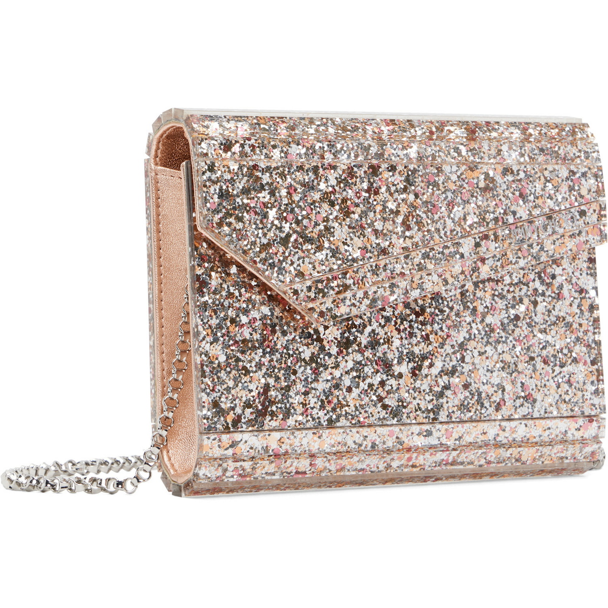 Jimmy Choo Pink & Silver Candy Clutch