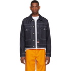 Kenzo Navy Denim Bamboo Tiger Jacket