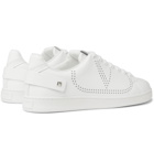 VALENTINO - Valentino Garavani Backnet Perforated Leather Sneakers - White