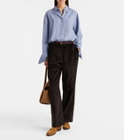 Tory Burch Suede penny loafers