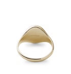 Miansai - Heritage Gold-Plated and Enamel Signet Ring - Gold