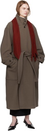 PLEATS PLEASE ISSEY MIYAKE Burgundy Monthly Colors October Scarf