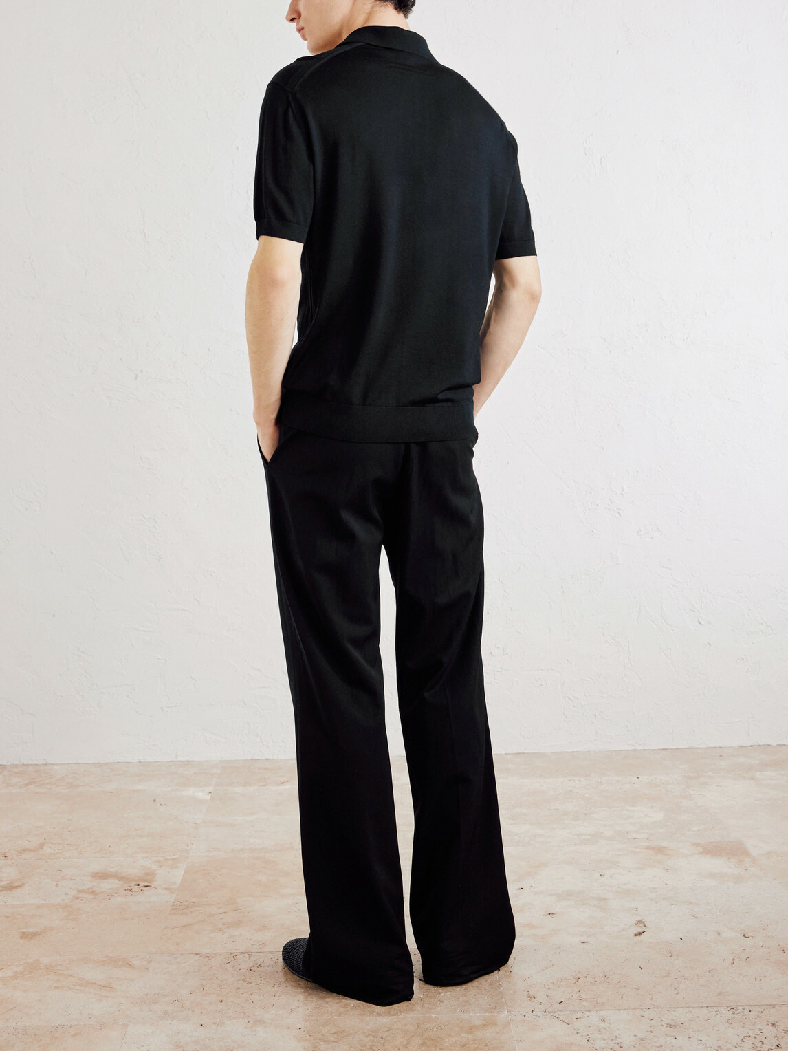 Zegna - Wool Polo Shirt - Black