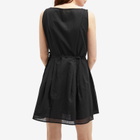 Deiji Studios Women's Wrap Tie Mini Dress in Black