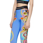 Emilio Pucci Blue Graphic Leggings