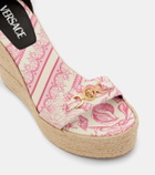 Versace Medusa '95 leather espadrille wedges