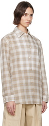 Kallmeyer Beige Chloé Bib Button Down Shirt