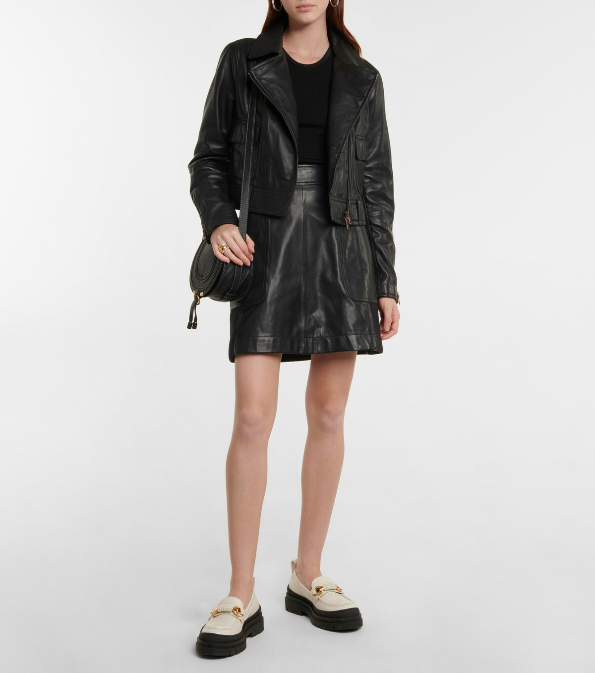 See By Chloe - Leather miniskirt