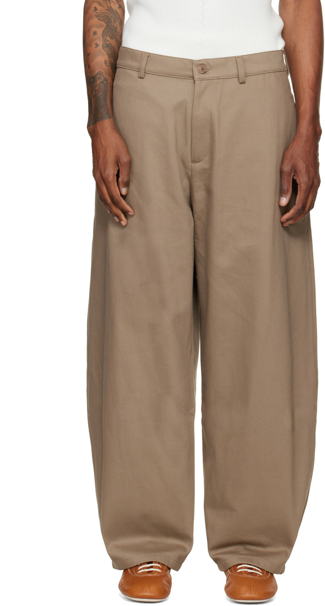 YMC Beige Like A Trousers