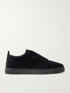 Christian Louboutin - St Louis Suede Slip-On Sneakers - Black