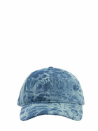 GANNI Patch Recycled Denim Baseball Cap