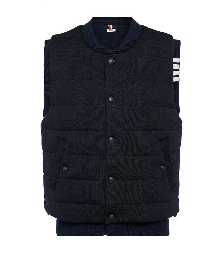 Photo: Thom Browne Reversible wool and down vest