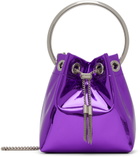 Jimmy Choo Purple Bon Bon Bucket Bag