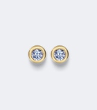 David Yurman Pavé 18kt gold earrings with tanzanites