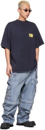 Balenciaga Blue Baggy Raver Jeans