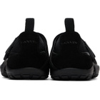 Lanvin Black LNV1 Knit & Suede Sneakers