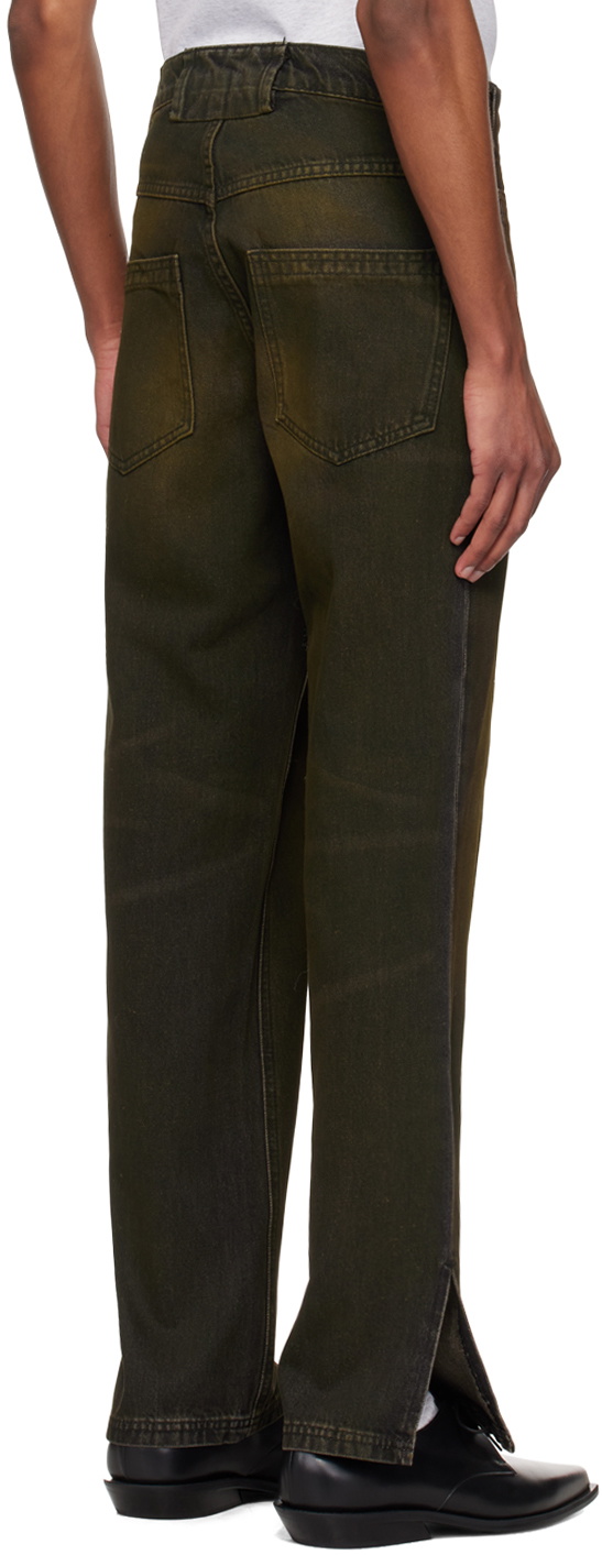 Mowalola Brown Midi Jeans