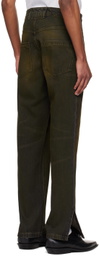 Mowalola Brown Midi Jeans