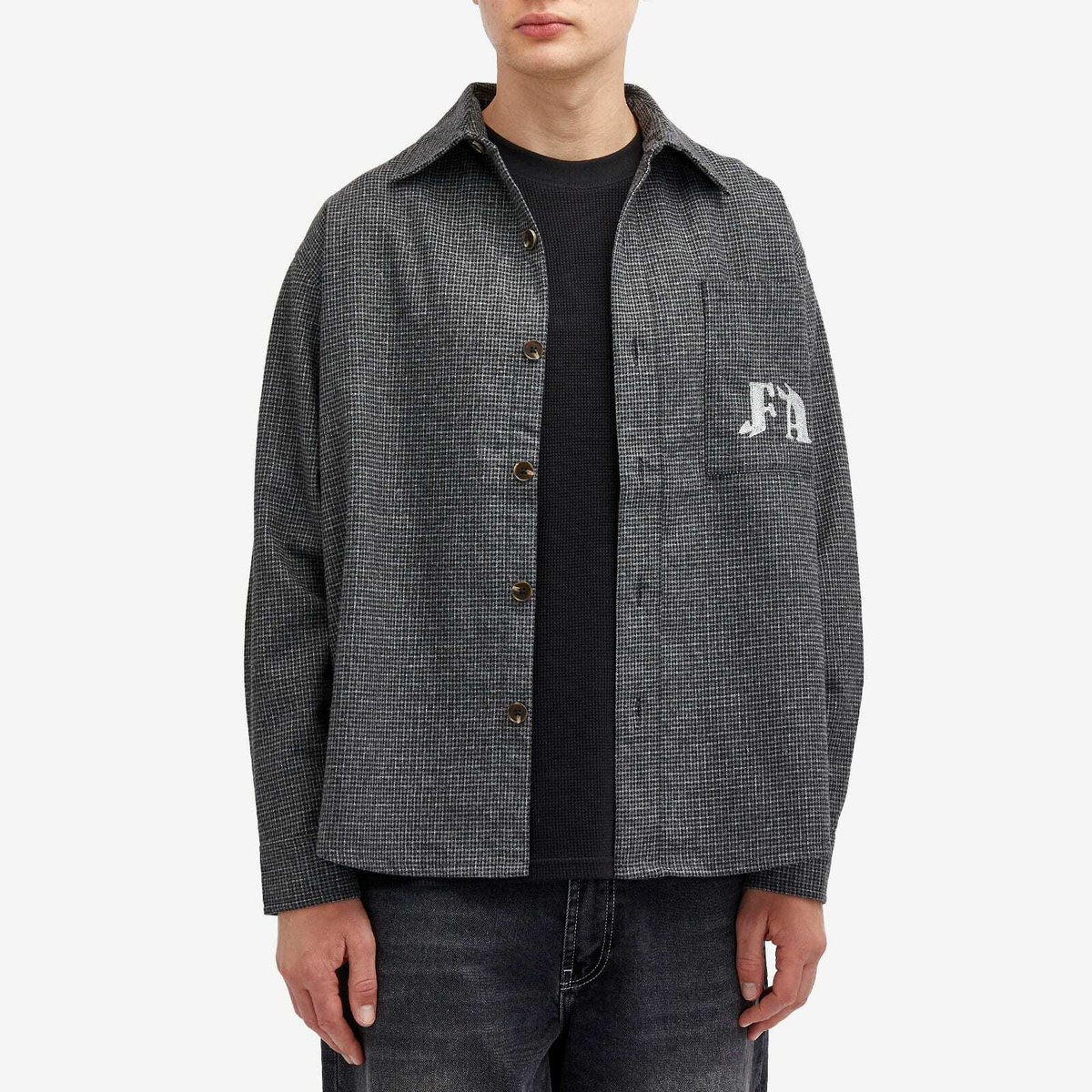 FUCKING AWESOME HEAVY WEIGHT FLANNEL JACKET - NAVY