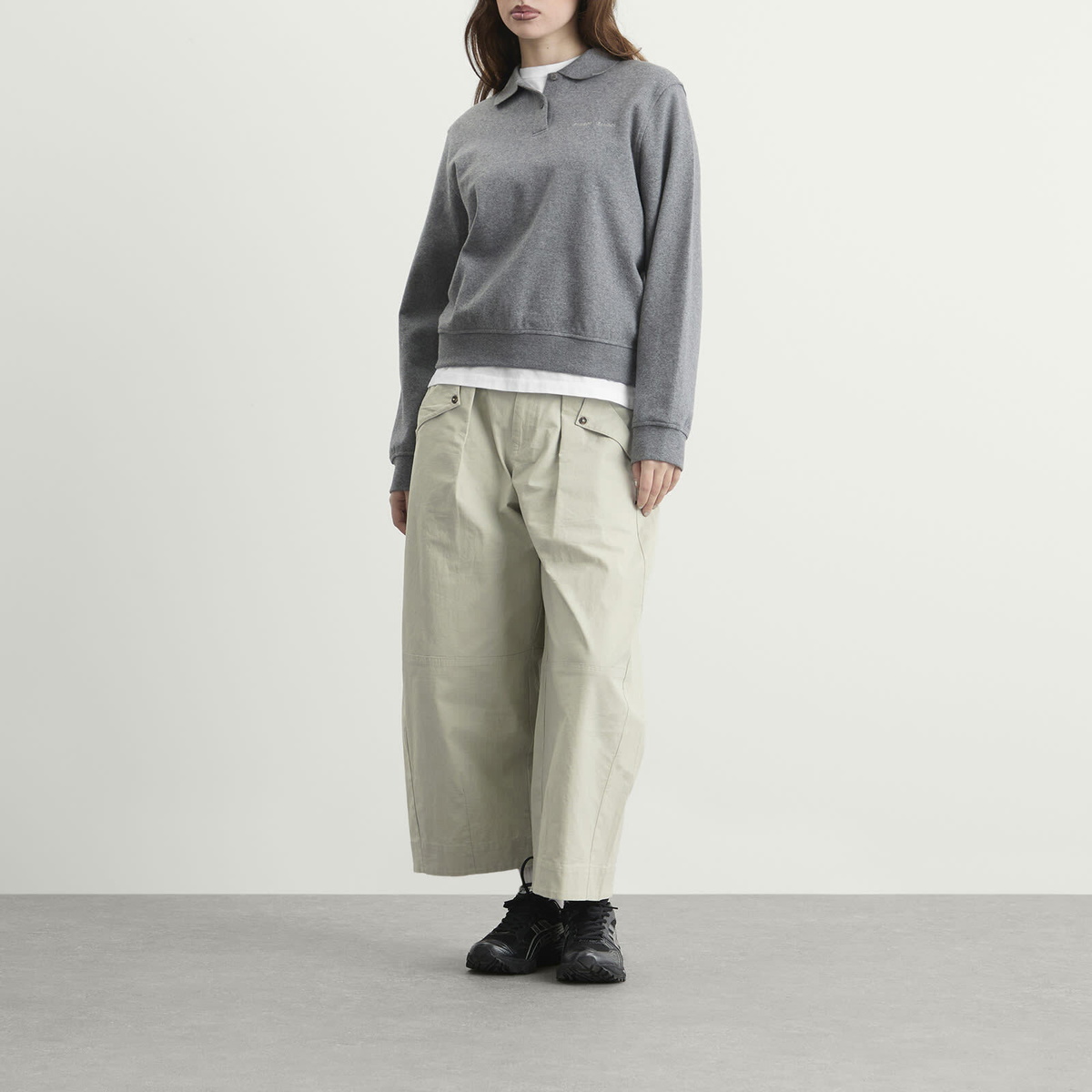 Damson Madder Women's Mara Trousers in Grey