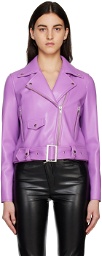 Stand Studio Purple Esmeralda Biker Jacket