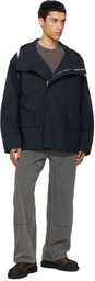 nanamica Navy Hooded Deck Jacket