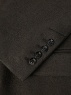 AMI PARIS - Boiled Wool-Gabardine Coat - Black