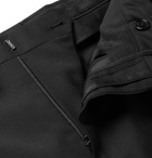 Lanvin - Black Slim-Fit Glittered Grosgrain-Trimmed Wool and Mohair-Blend Tuxedo Trousers - Men - Black