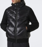 Bogner Zisco down-paneled hooded wool cardigan