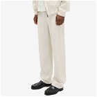 GCDS Men's Linen Wide Pants in Off White