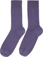 Baserange Three-Pack Multicolor Cotton Rib Overankle Socks