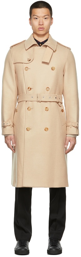 Photo: Burberry Beige Camel Reconstructed Trench Coat