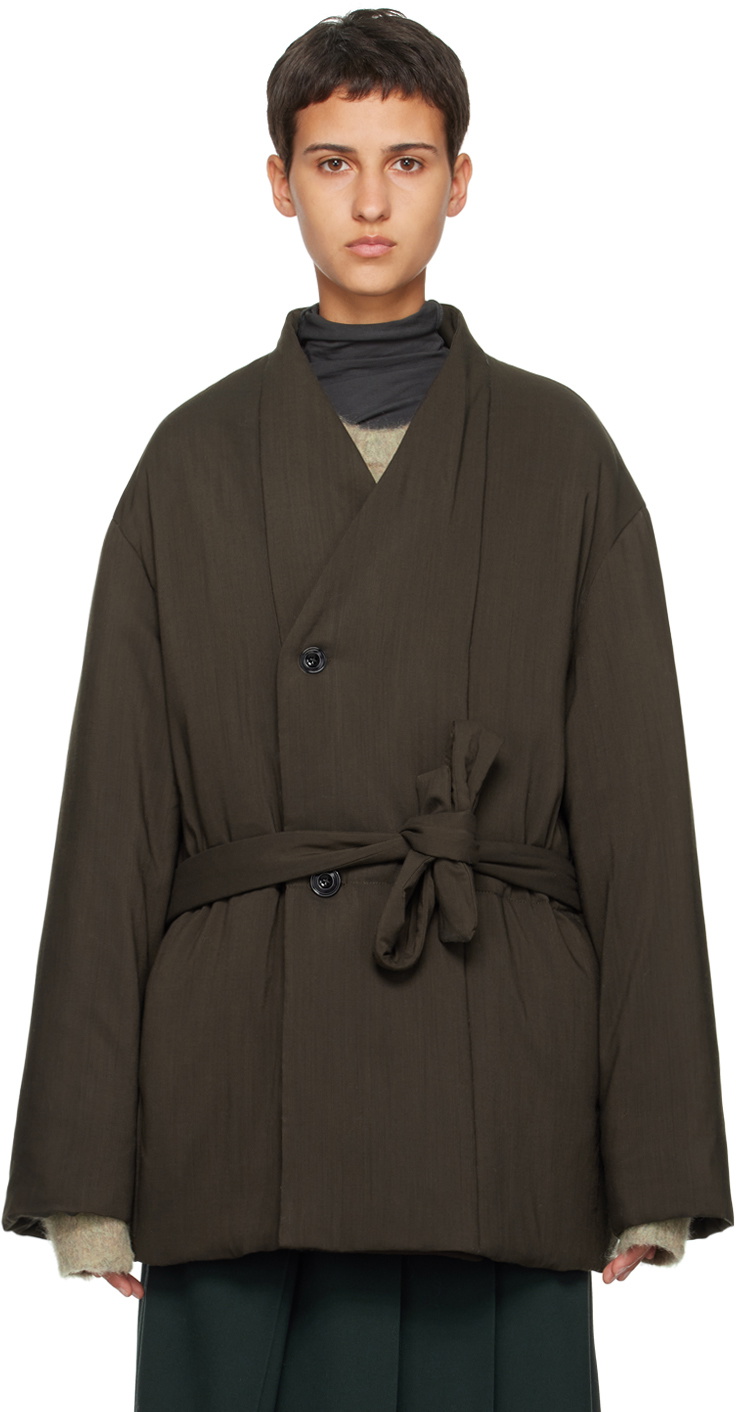 LEMAIRE Brown Wadded Jacket Lemaire