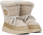 Canada Goose Beige Demma Shearling Puffer Boots