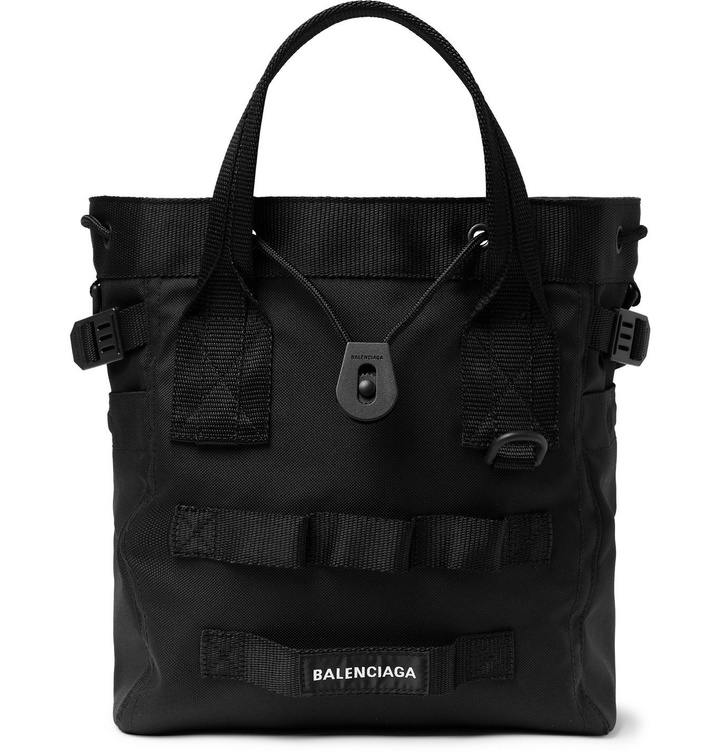 Photo: BALENCIAGA - Army Nylon-Canvas Tote Bag - Black