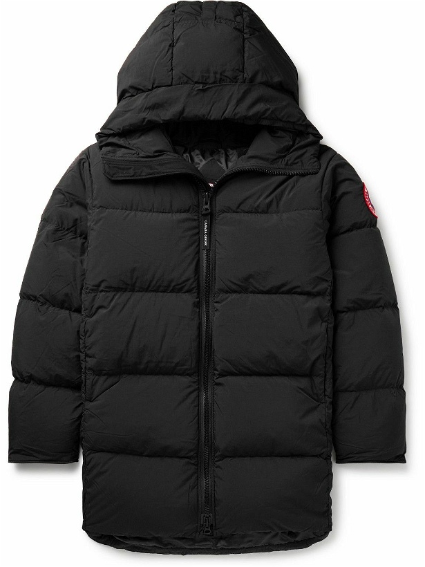 Photo: Canada Goose - Lawrence Logo-Appliquéd Quilted Enduraluxe® Hooded Down Jacket - Black