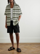 LOEWE - Paula's Ibiza Camp-Collar Jacquard-Knitted Cotton Shirt - Yellow