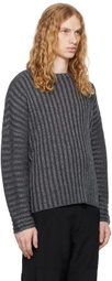 Eckhaus Latta Gray Keyboard Sweater