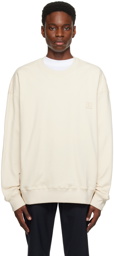 Wooyoungmi Off-White Flocked Sweatshirt