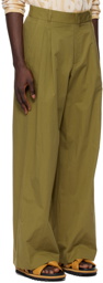 Bonsai Khaki Loose-Fit Trousers